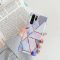 Samsung Galaxy S23 Ultra SM-S918, silikónové puzdro, mnohouholníkový mramorový vzor, Wooze Geometric Marble, farba/modrá