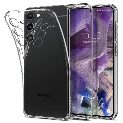 Samsung Galaxy S23 SM-S911, silikónové puzdro, Spigen Liquid Crystal, priehľadné