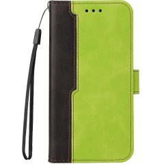   Apple iPhone 12 / 12 Pro, Puzdro s bočným otváraním, stojan, s držiakom kariet a remienkom na zápästie, Wooze Colour Wallet, zelená