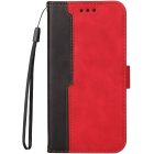Samsung Galaxy A02 SM-A022F, puzdro s bočným otváraním, stojan s držiakom kariet a remienkom na zápästie, Wooze Colour Wallet, červená