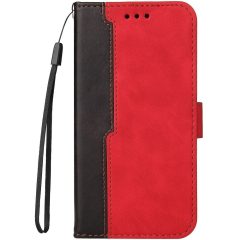   Xiaomi Redmi K40S 5G / Poco F4 5G, bočné otváracie puzdro, stojan, držiak na karty, remienok na zápästie, Wooze Colour Wallet, červená