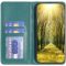 Samsung Galaxy A42 5G / M42 5G SM-A426B / M426B, bočné otváracie puzdro, stojan s držiakom na karty, 3D diamantový vzor, Wooze Pillow, zelená