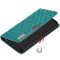 Motorola Moto G22 / E32 / E32s, bočné otváracie puzdro, stojan s držiakom na karty, 3D diamantový vzor, Wooze Pillow, zelené