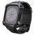 Apple Watch 7-9 (45 mm), Plastové ochranné puzdro s remienkom, stredne odolné proti nárazu, Spigen Tough Armor Pro Metal, čierne