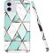 Huawei P60 / P60 Pro, silikónové puzdro, polygonálny mramorový vzor, Wooze Geometric Marble, farba/zelená