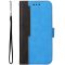 Huawei Honor 90 Lite, puzdro s bočným otváraním, stojan, držiak na karty, remienok na zápästie, Wooze Colour Wallet, modrá