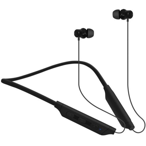 Stereo slúchadlá Bluetooth, v5.3, na šport, mikrofón, funkčné tlačidlo, ovládanie hlasitosti, potlačenie šumu, magnetické, vodotesné, Wooze Sport NeckBand, čierne