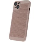 Xiaomi Redmi Note 12 5G / Poco X5 5G, plastový zadný kryt, priedušný, perforovaný vzor, priedušný, ružový