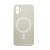 Apple iPhone 15 Plus, Silikónové puzdro s magnetickým krúžkom, kompatibilné s nabíjačkou MagSafe, Wooze Magsafe Case, biele