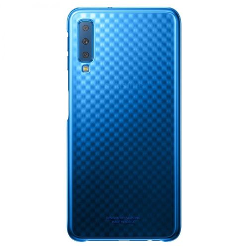 Samsung Galaxy A7 (2018) SM-A750F, Plastový zadný kryt, ultratenký, diamantový vzor, modrý, továrenský