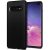 Samsung Galaxy S10 Plus SM-G975, silikónové puzdro TPU, Spigen Liquid Air, vzor trojuholník, čierne, továrenské