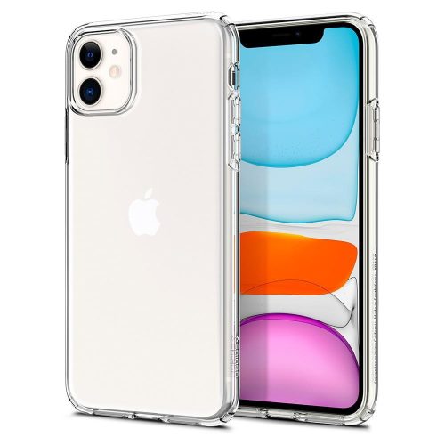 Apple iPhone 11, TPU silikónové puzdro, Spigen Liquid Crystal, číre