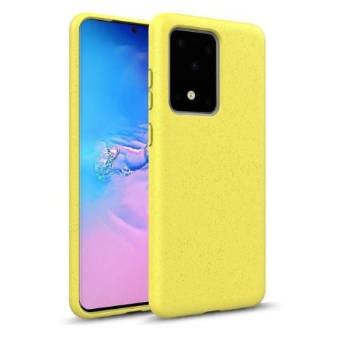 Samsung Galaxy S10e SM-G970, puzdro z bioplastu, ekologické, Wooze Bio, žlté