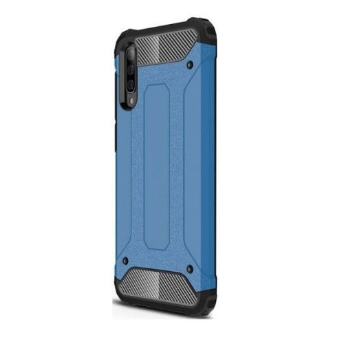OnePlus 7, plastový zadný kryt, Defender, metalický efekt, svetlo modrá