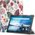 Lenovo Tab M8 (8.0) TB-8505F, puzdro s priečinkom, Trifold, veľký motýlí vzor, biele