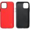 Samsung Galaxy M20 SM-M205F, silikónové puzdro s plastovým rámom, stredne odolné proti nárazu, Roar Rico Armor, červené