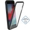 Samsung Galaxy A31 SM-A315F, hliníkový magnetický ochranný kryt s predným a zadným sklom, magnetické plné sklo, priehľadný/čierny