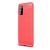 OnePlus 8 Pro, silikónové puzdro, stredne odolné proti nárazu, vzor brúsený karbón, červené