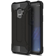   Samsung Galaxy A11 / M11 SM-A115F / M115F, plastový zadný kryt, Defender, metalický efekt, čierny