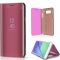 Huawei Y7 Pro (2019), bočné otváracie puzdro s indikátorom hovoru, kryt Smart View Cover, červenozlatý (náhradný trh)