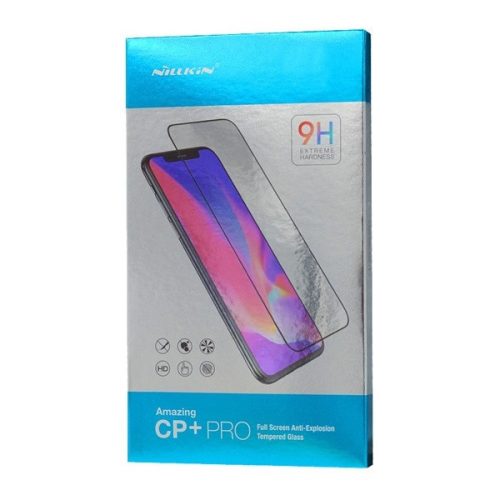 Xiaomi Redmi 9T / Poco M3, Ochranná fólia na displej, nárazuvzdorná fólia (aj na zakrivenú časť!), Tvrdené sklo, Full Glue, Nillkin, CP+ PRO, čierna