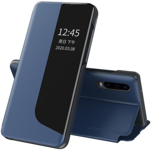 Huawei Mate 20, bočné otváracie puzdro, stojan s indikátorom hovoru, Wooze FashionBook, modré