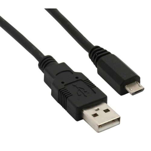 Dátový kábel, Micro USB, 1 meter, čierny