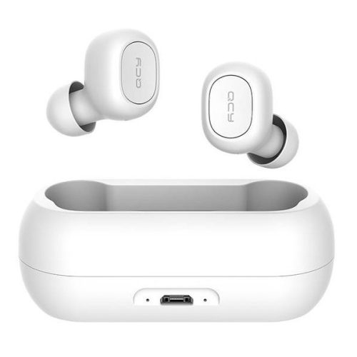 Stereo slúchadlá Bluetooth, v5.0, TWS, nabíjací dok, funkčné tlačidlo, vodotesné, odporúčané pre hráčov, QCY T1C, biele