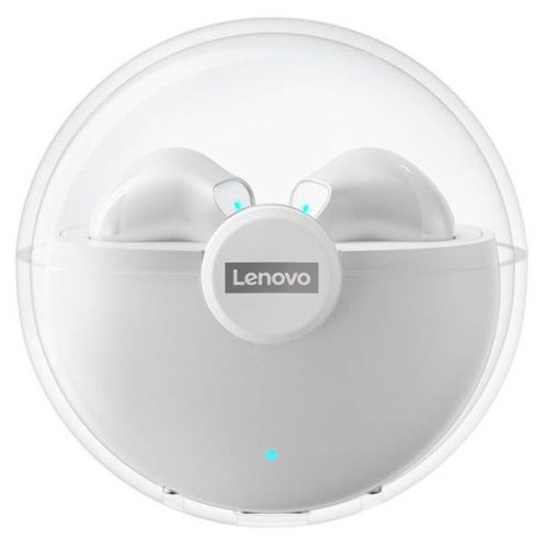 Stereo slúchadlá Bluetooth, v5.0, TWS, nabíjací dok, dotykové ovládanie, potlačenie šumu, vodotesné, odporúčané pre hráčov, Lenovo LivePods LP80, biele, z výroby