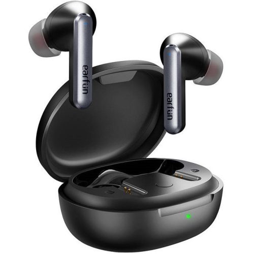 Stereo slúchadlá Bluetooth, v5.2, TWS, nabíjací dok, dotykové ovládanie, potlačenie šumu, vodotesné, odporúčané pre hráčov, EarFun Air "S" TW201B, čierne