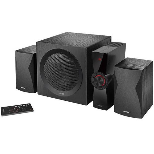 Reproduktorová súprava, 2.1, aktívna, 45 W + 2 x 12 W, Bluetooth, zásuvka USB, 3,5 mm, karta SD, Edifier CX7, čierna