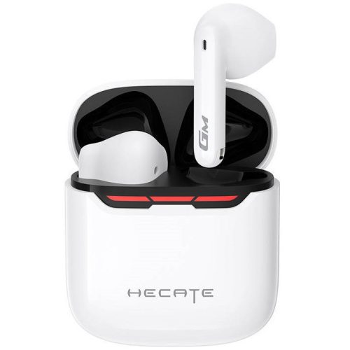 Bluetooth stereo slúchadlá, v5.3, TWS, nabíjací dok, dotykové ovládanie, potláčanie šumu, vodotesné, RGB osvetlenie, odporúčané pre hráčov, Edifier Hecate GM3 Plus, biele
