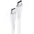 Nabíjací a dátový kábel USB Type-C, USB Type-C, 120 cm, 5000 mA, rýchle nabíjanie, Usams U43, biely, US-SJ459