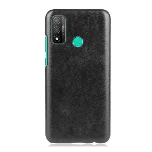 Huawei P Smart (2020), plastový zadný kryt s koženým efektom, čierny