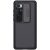 Xiaomi Mi 10 Ultra, plastová zadná strana + silikónový rám, stredne odolný proti nárazu, ochrana fotoaparátu, pruhovaný vzor, Nillkin CamShield Pro, čierna