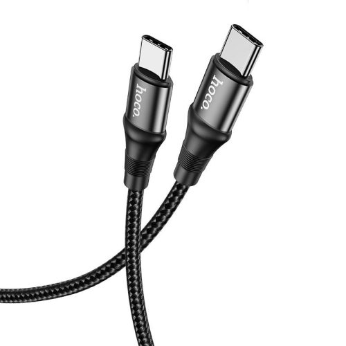 Nabíjací a dátový kábel USB Type-C, USB Type-C, 100 cm, 5000 mA, proti nárazom, rýchle nabíjanie, PD, Hoco X50 Excellent, čierny