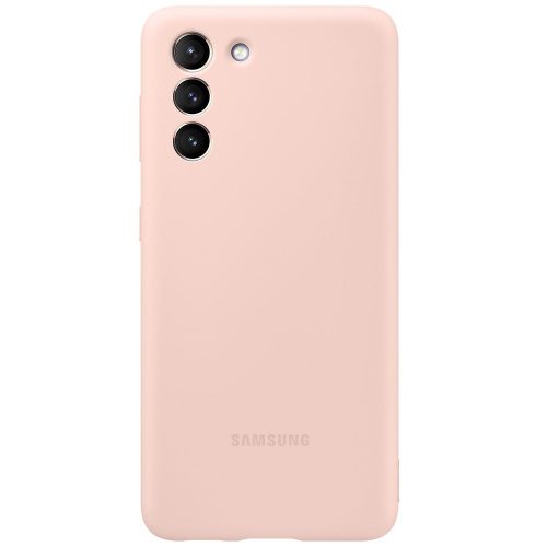 Samsung Galaxy S21 5G SM-G991, silikónové puzdro, ružové, továrenské