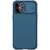 Apple iPhone 12 Pro Max, Plastová zadná strana + silikónový rám, stredná ochrana proti nárazu, ochrana fotoaparátu, pruhovaný vzor, Nillkin CamShield Pro, modrá