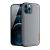 Apple iPhone 12 / 12 Pro, plastový zadný kryt + silikónový rám, zadný kryt z reflexnej tkaniny, mriežkový vzor, Dux Ducis Fino, modrá