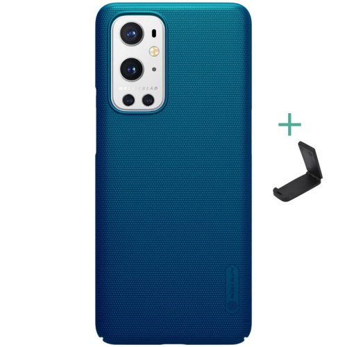 OnePlus 9 Pro, plastový zadný kryt, stojan, Nillkin Super Frosted, zelenomodrý