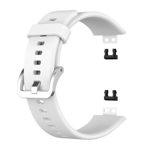 Huawei Watch Fit, silikónový remienok, nastaviteľný, biely
