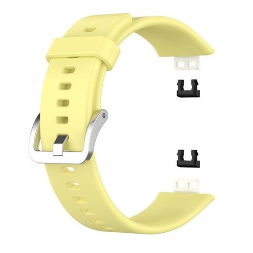 Huawei Watch Fit, silikónový remienok, nastaviteľný, žltý