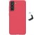 Samsung Galaxy S21 FE 5G SM-G990, plastový zadný kryt so stojanom, Nillkin Super Frosted, červený