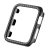 Apple Watch 4-6, SE (40 mm), Silikónové ochranné puzdro, bez remienka, karbónový vzor, čierne