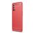 OnePlus Nord CE 5G, silikónové puzdro, stredne odolné proti nárazu, vzor brúsený karbón, červené
