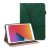 Apple iPad 10.2 (2019 / 2020 / 2021), puzdro s priečinkom, stojan, s koženým efektom, brúsené, tmavozelené