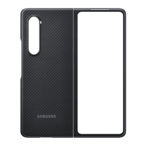 Samsung Galaxy Z Fold3 5G SM-F926B, Plastový zadný kryt, aramidová - kevlarová povrchová úprava, karbónový vzor, čierny, z výroby