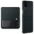 Samsung Galaxy Z Flip3 5G SM-F711B, Plastový zadný kryt, kožený zadný kryt, čierny, továrenský