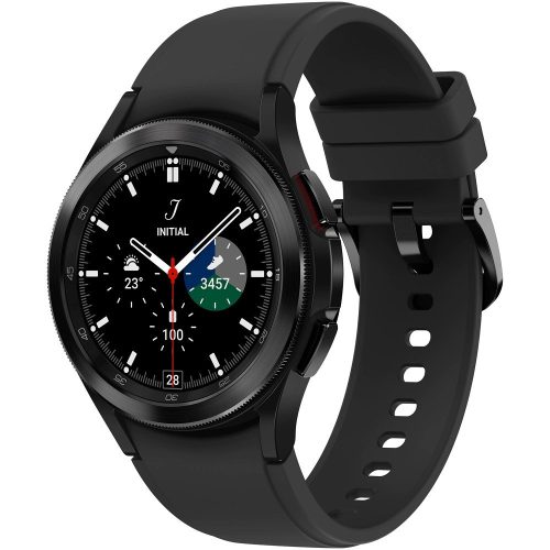 Inteligentné hodinky Bluetooth, silikónový remienok, rám z nehrdzavejúcej ocele, v5.0, sledovanie aktivity a zdravotného stavu, odolnosť voči vode, reproduktor, Samsung Galaxy Watch 4 Classic (42 mm) SM-R880, čierne, výrobné