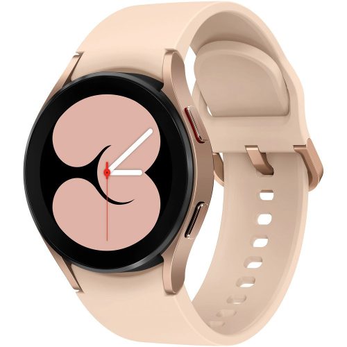 Inteligentné hodinky Bluetooth, silikónový remienok, hliníkový rám, v5.0, eSim, sledovanie aktivity a zdravotného stavu, odolné voči vode, reproduktor, Samsung Galaxy Watch 4 (40 mm) SM-R865 (LTE), červené zlato, z výroby